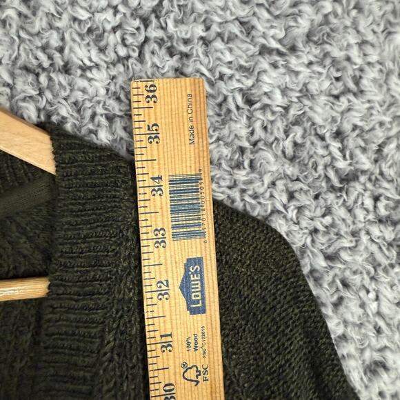RDI Cardigan Burnt Olive Twist Olive Green Brown Sweater Size Large Oversized - Picture 7 of 10